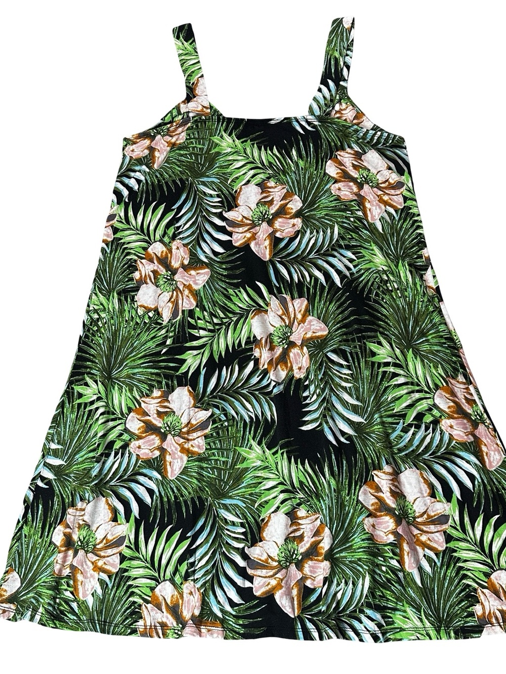 Allison Brittney Tropical Floral Empire Dress Plus Size 1X - Picture 4 of 7